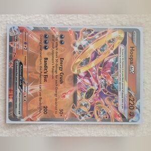 Pokemon Hoopa GX Card - Red and Gold
